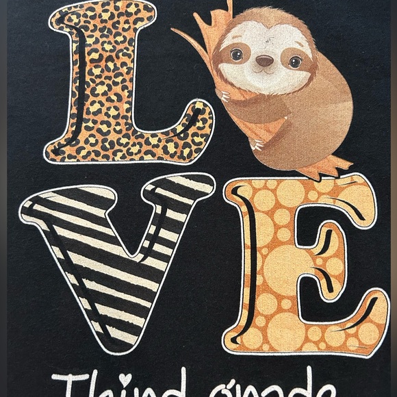 Love third grade school uniform shirt. Girls M. Black - Picture 2 of 5